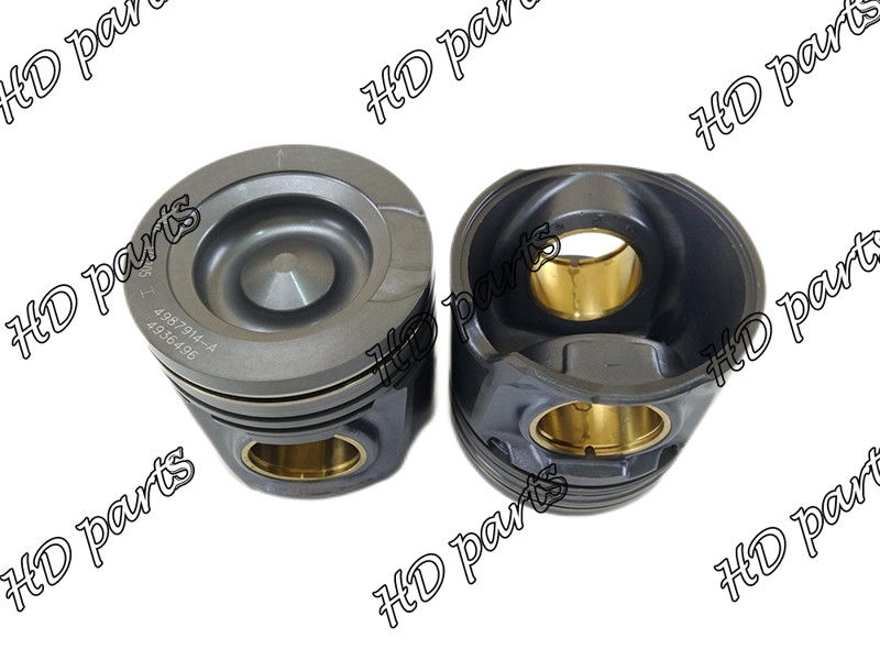 8.9L 6LTAA ISB6.7 ISB6.7L a marqueté la partie de cuivre de piston de moteur de douille 4987914 4936496 pour Cummins