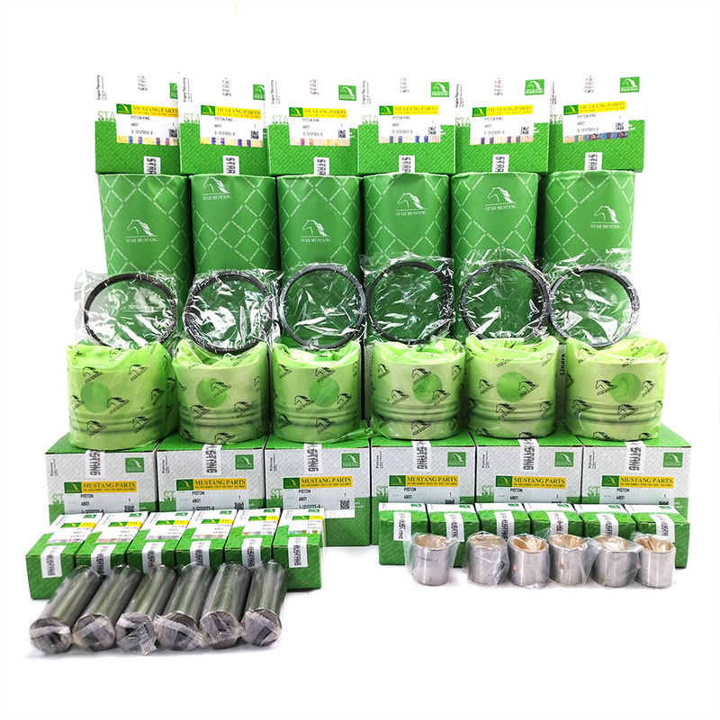 6BD1 Kit de piston à cylindre pour moteur de pelleteuse Isuzu