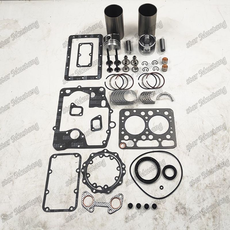 Z500 Kit de révision et de reconstruction du cylindre de remplissage du piston avec kit de vanne à broche, kit de guide de vanne pour moteur Kubota