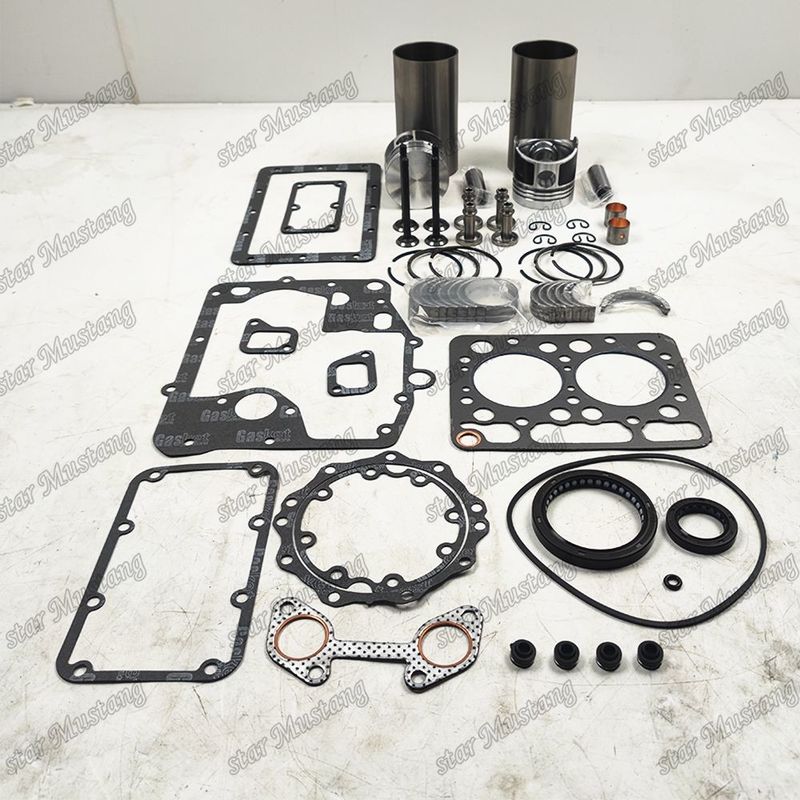 Z500 Kit de révision et de reconstruction du cylindre de remplissage du piston avec kit de vanne à broche, kit de guide de vanne pour moteur Kubota