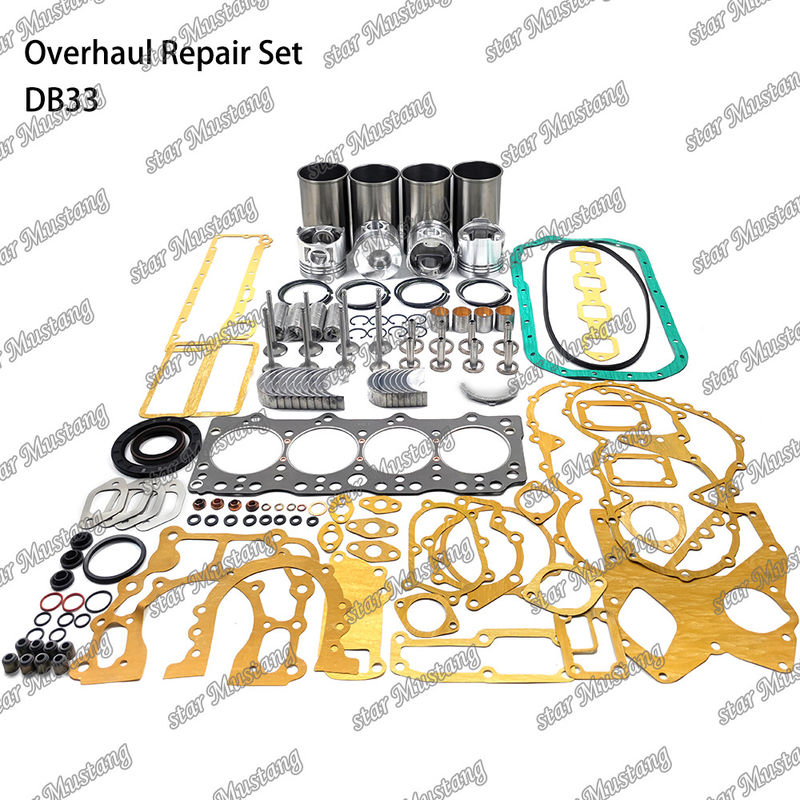 DB33 Kit de réparation de réparation de cylindre de revêtement de piston Kit de joints Kit guide du siège de soupape roulement principal roulement à barres pour Doosan