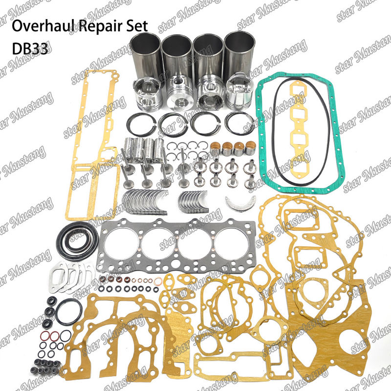 DB33 Kit de réparation de réparation de cylindre de revêtement de piston Kit de joints Kit guide du siège de soupape roulement principal roulement à barres pour Doosan