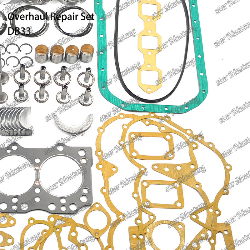 DB33 Kit de réparation de réparation de cylindre de revêtement de piston Kit de joints Kit guide du siège de soupape roulement principal roulement à barres pour Doosan