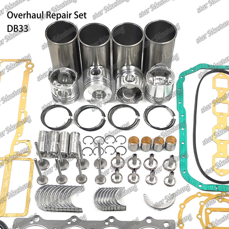 DB33 Kit de réparation de réparation de cylindre de revêtement de piston Kit de joints Kit guide du siège de soupape roulement principal roulement à barres pour Doosan