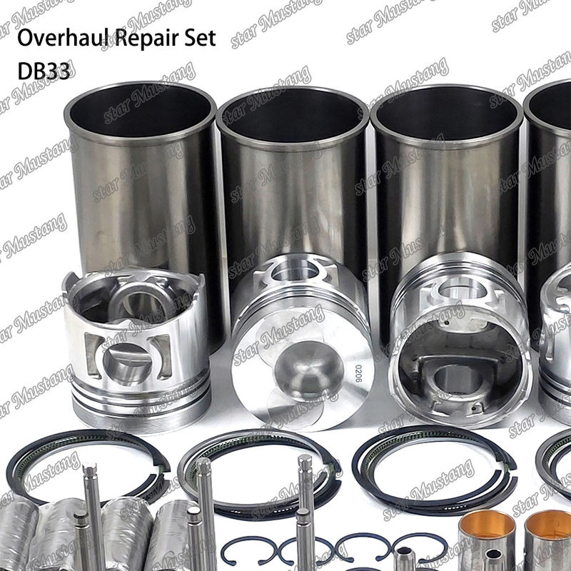 DB33 Kit de réparation de réparation de cylindre de revêtement de piston Kit de joints Kit guide du siège de soupape roulement principal roulement à barres pour Doosan
