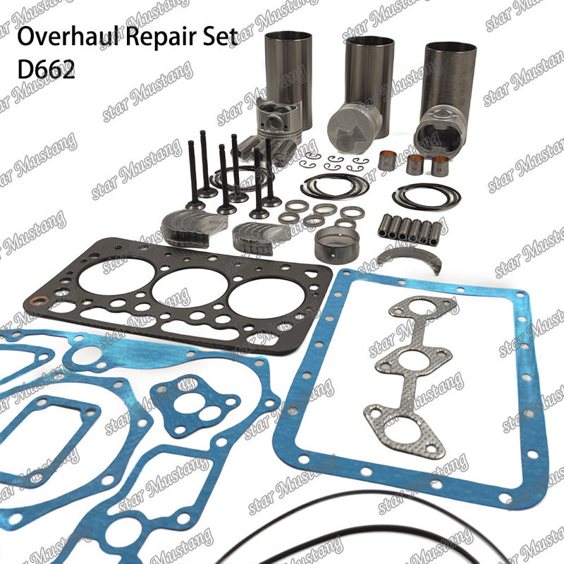 D662 Kit de réparation de réparation de cylindre de remplissage de piston Kit de joints Kit guide du siège de vanne roulement principal roulement à cône roulement pour Kubota