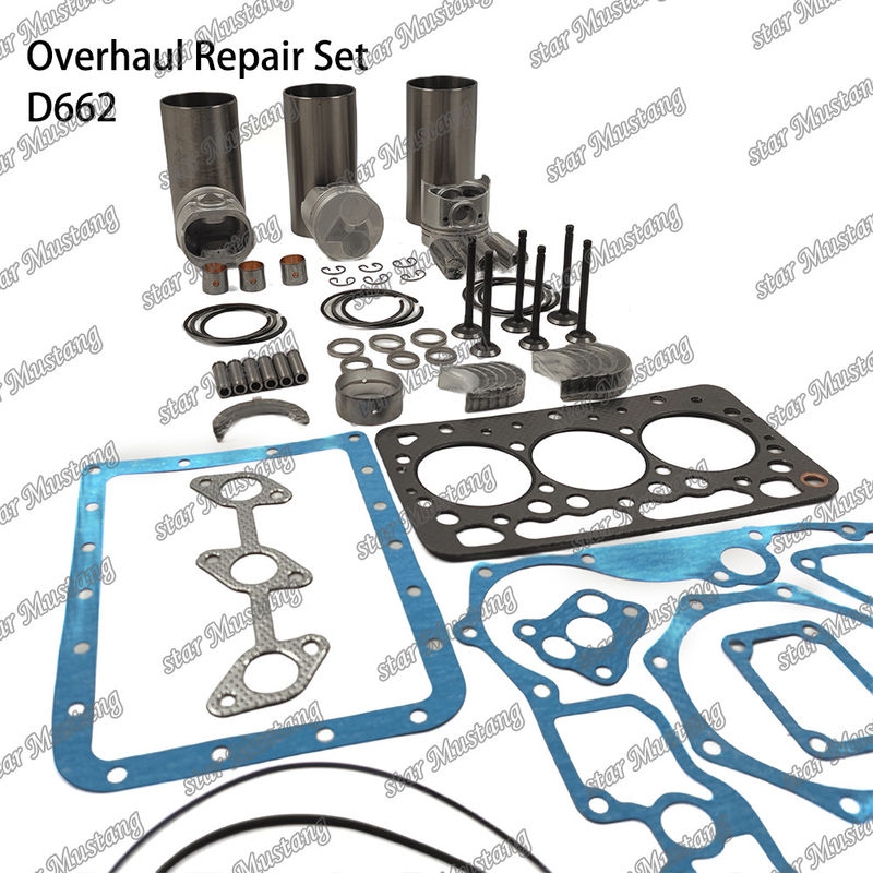 D662 Kit de réparation de réparation de cylindre de remplissage de piston Kit de joints Kit guide du siège de vanne roulement principal roulement à cône roulement pour Kubota