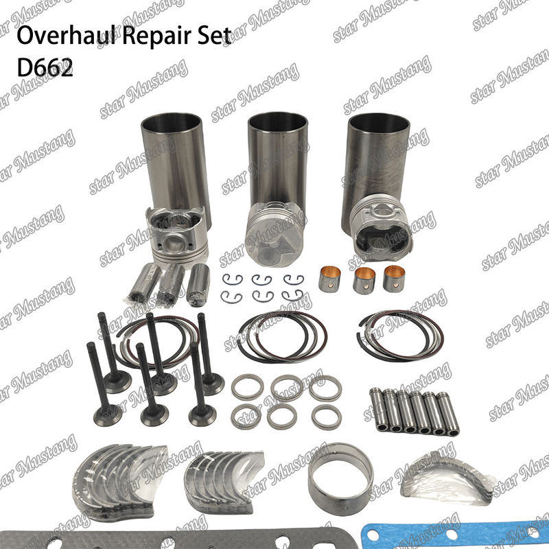 D662 Kit de réparation de réparation de cylindre de remplissage de piston Kit de joints Kit guide du siège de vanne roulement principal roulement à cône roulement pour Kubota