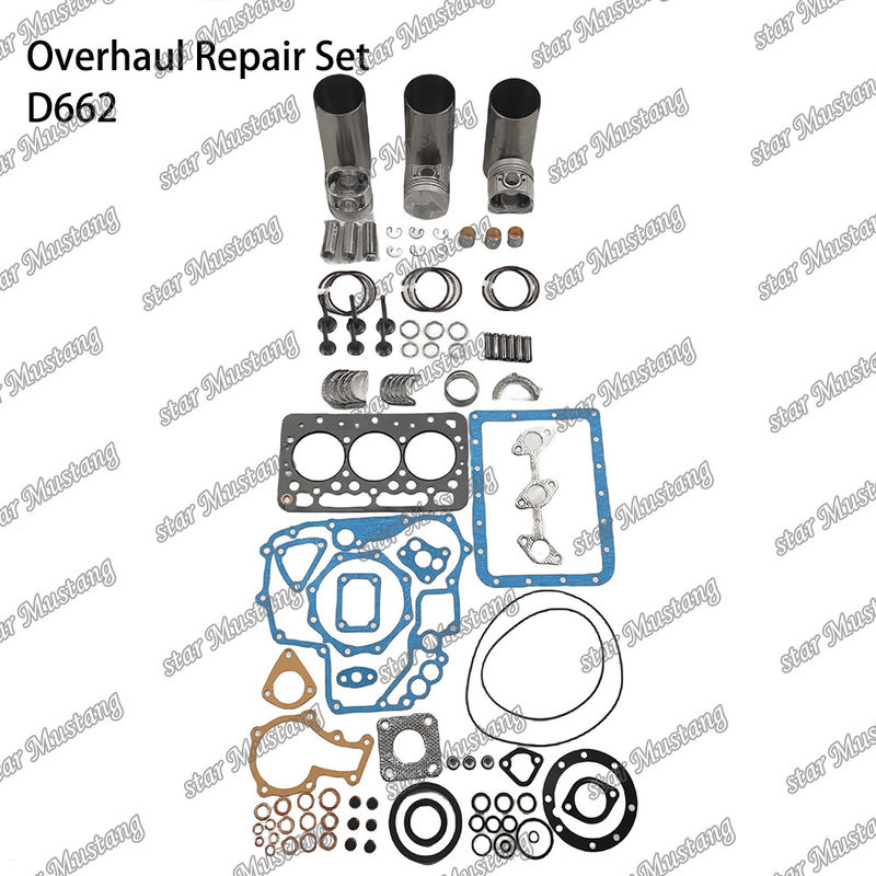 D662 Kit de réparation de réparation de cylindre de remplissage de piston Kit de joints Kit guide du siège de vanne roulement principal roulement à cône roulement pour Kubota