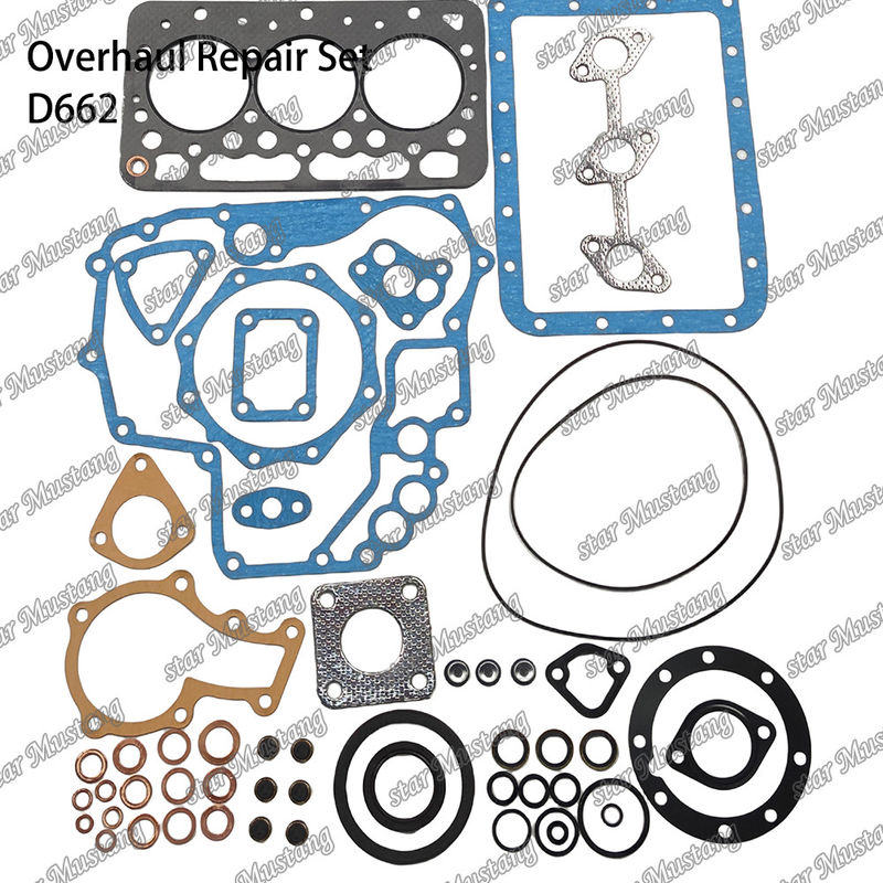 D662 Kit de réparation de réparation de cylindre de remplissage de piston Kit de joints Kit guide du siège de vanne roulement principal roulement à cône roulement pour Kubota