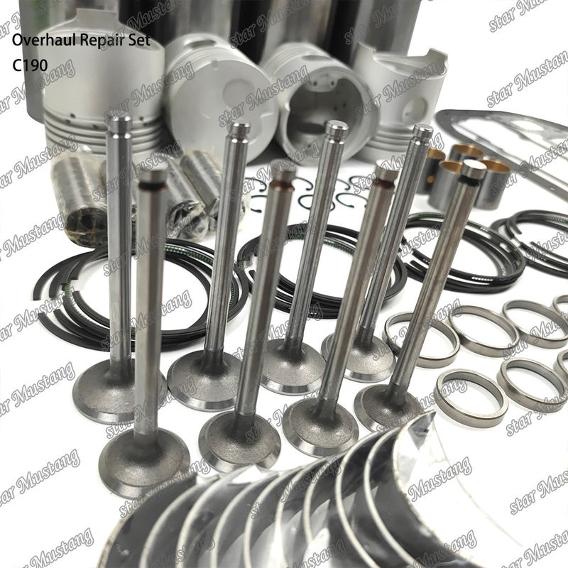 C190 Réparation complète Ensemble de cylindres de revêtement de piston Kit de joints Kit de soupape Guide du siège de la soupape roulement principal roulement à barres pour Isuzu