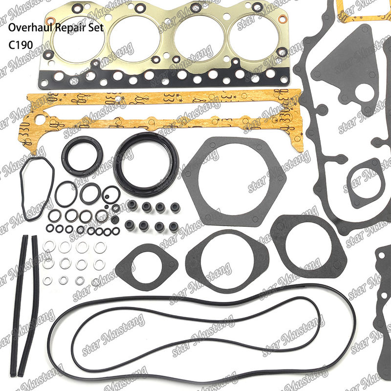 C190 Réparation complète Ensemble de cylindres de revêtement de piston Kit de joints Kit de soupape Guide du siège de la soupape roulement principal roulement à barres pour Isuzu