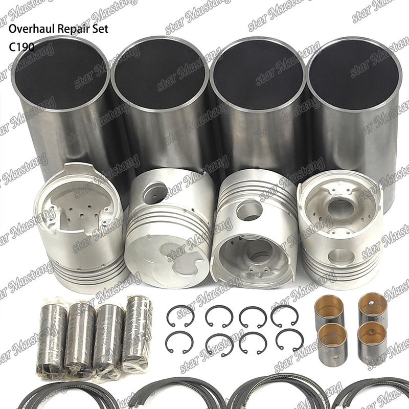 C190 Réparation complète Ensemble de cylindres de revêtement de piston Kit de joints Kit de soupape Guide du siège de la soupape roulement principal roulement à barres pour Isuzu