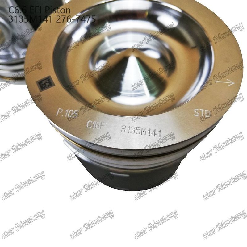 Piston C6.6 EFI 3135M141 276-7475 Pour les excavatrices et équipements d'ingénierie Perkins Caterpillar