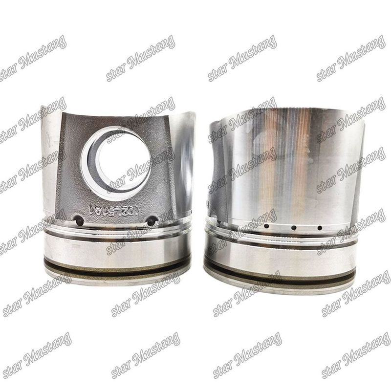 Piston 4BT 4D102 6BT 6BT5.9 6D102 50 mm Chambre de combustion 6738-31-2110 6738-31-2111 3957795 3807795 Pour Cummins Komatsu