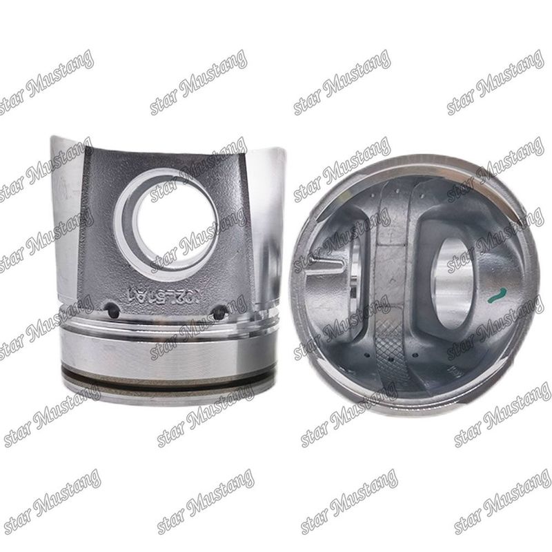 Piston 4BT 4D102 6BT 6BT5.9 6D102 50 mm Chambre de combustion 6738-31-2110 6738-31-2111 3957795 3807795 Pour Cummins Komatsu