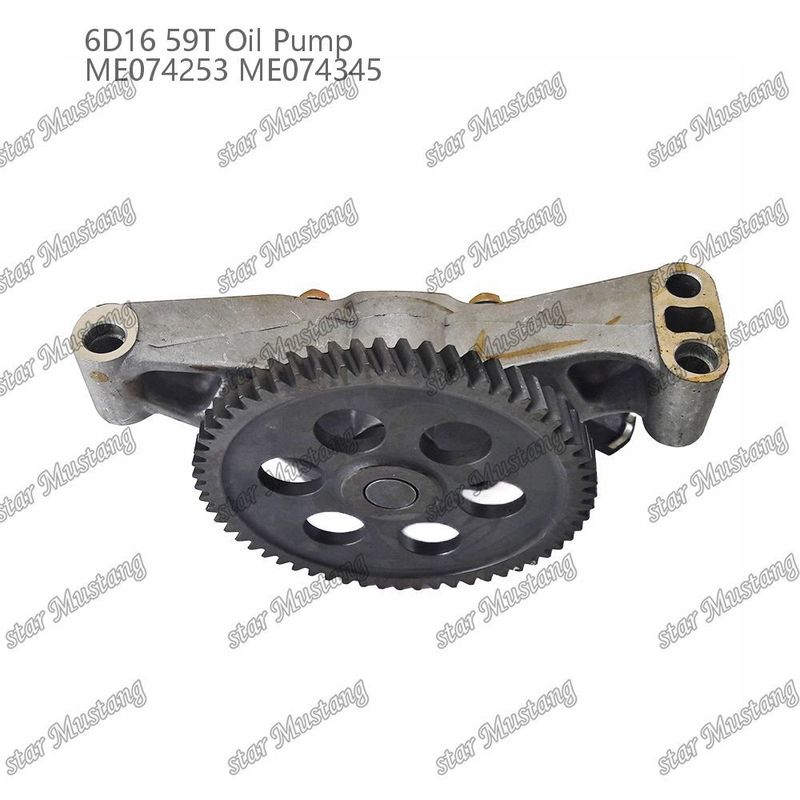 Pompe à huile moteur 6D16 59 dents ME074253 ME074345 Pour pièces détachées de moteur Mitsubishi