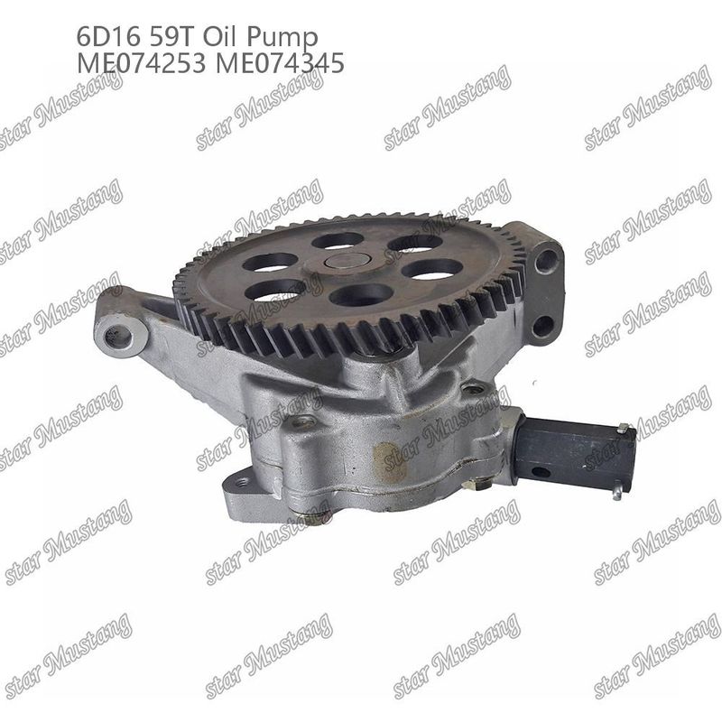 Pompe à huile moteur 6D16 59 dents ME074253 ME074345 Pour pièces détachées de moteur Mitsubishi
