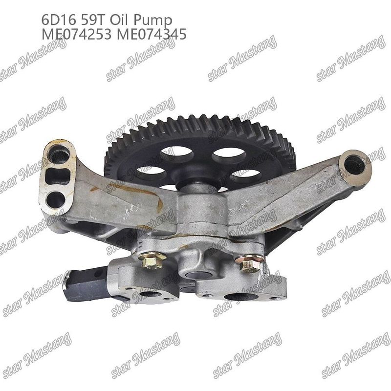 Pompe à huile moteur 6D16 59 dents ME074253 ME074345 Pour pièces détachées de moteur Mitsubishi