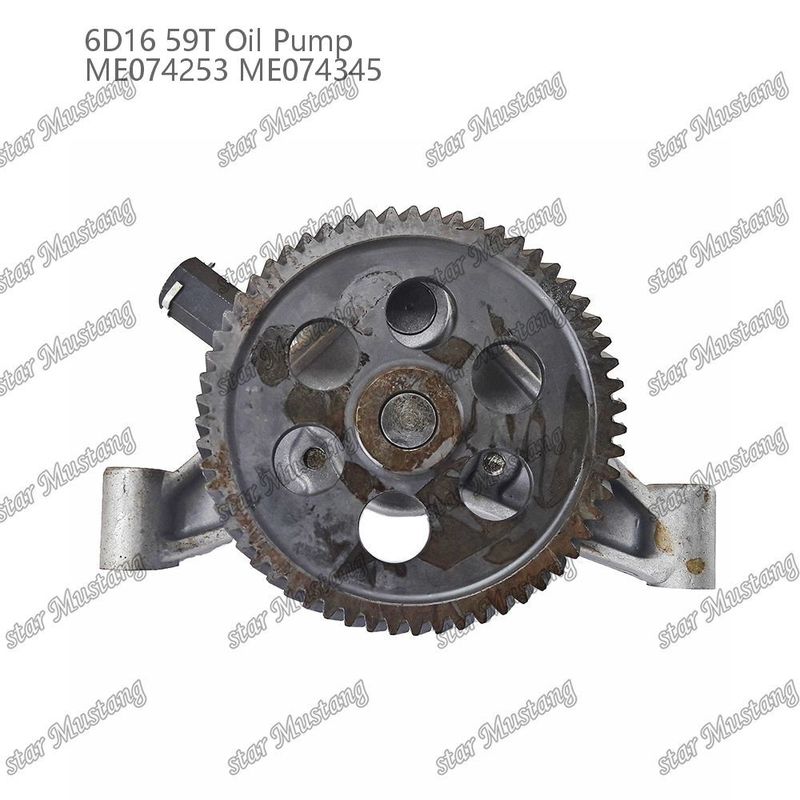 Pompe à huile moteur 6D16 59 dents ME074253 ME074345 Pour pièces détachées de moteur Mitsubishi