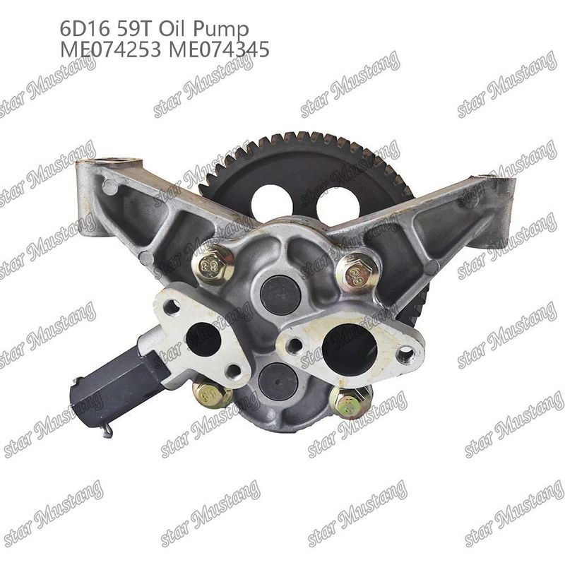Pompe à huile moteur 6D16 59 dents ME074253 ME074345 Pour pièces détachées de moteur Mitsubishi