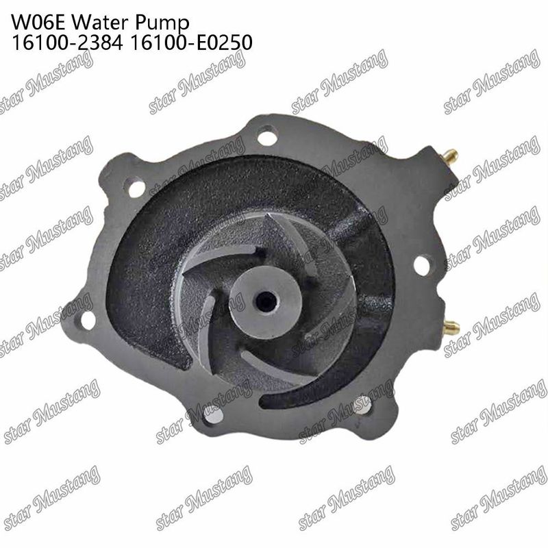 W06E Pompe à eau pour moteur 16100-2384 16100-E0250 Pour pièces détachées de moteur HINO