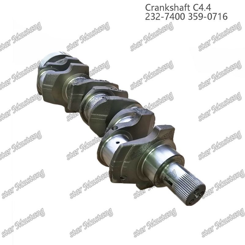 Arbre à manivelle C4.4 en acier forgé EFI 63 mm avec spline 232-7400 359-071 Pour les pièces de réparation de moteurs diesel Caterpillar