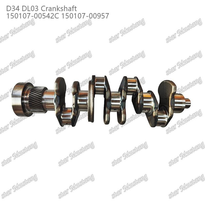 D34 DL03 Arbre à manivelle du moteur 150107-00542C 150107-00957 Pour DOOSAN DAEWOO Pièces détachées du moteur