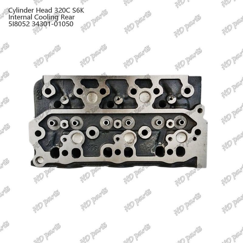 Tête de cylindre 320C S6K refroidissement interne arrière 5I8052 34301-01050 Pour les pièces de rechange de moteur Mitsubishi