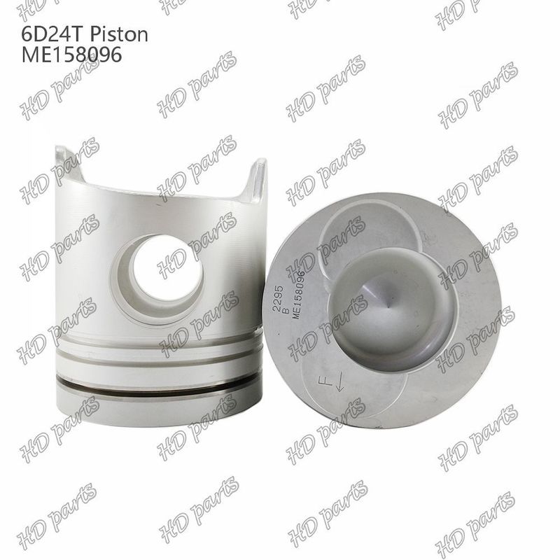 Piston 6D24T Chambre de combustion 69mm 3.3 double inclinaison x3x4mm ME158096 Pour les pièces détachées de moteur Mitsubishi