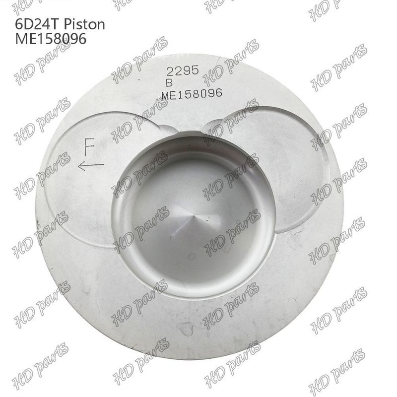 Piston 6D24T Chambre de combustion 69mm 3.3 double inclinaison x3x4mm ME158096 Pour les pièces détachées de moteur Mitsubishi