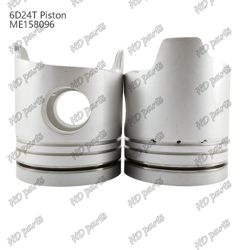 Piston 6D24T Chambre de combustion 69mm 3.3 double inclinaison x3x4mm ME158096 Pour les pièces détachées de moteur Mitsubishi