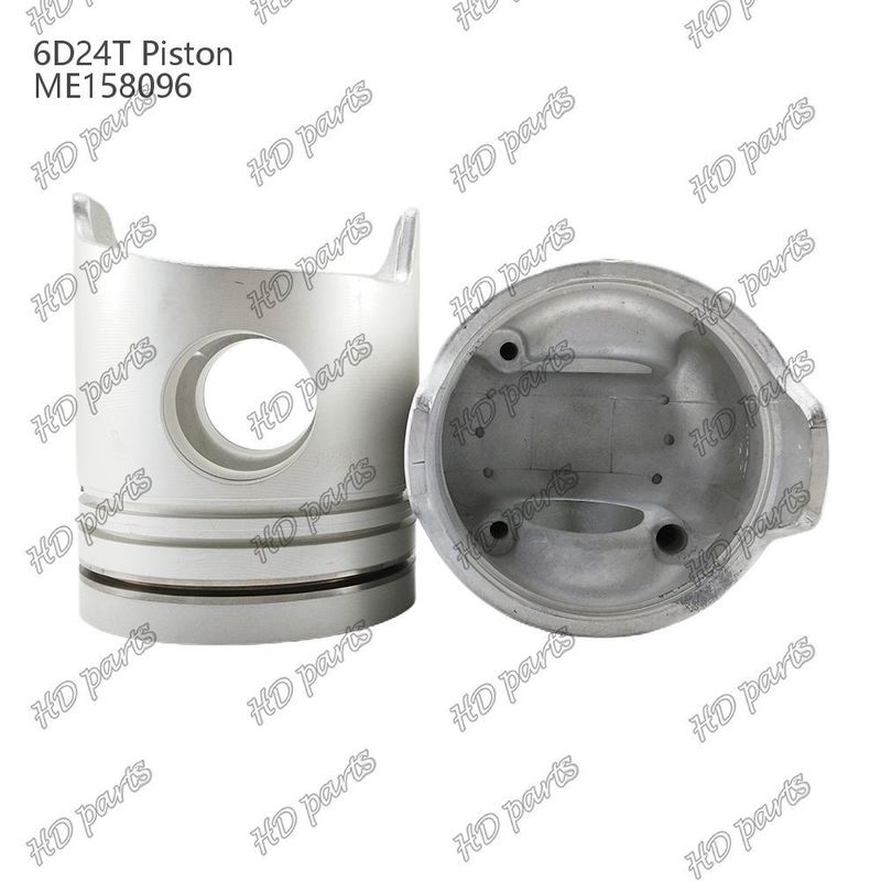 Piston 6D24T Chambre de combustion 69mm 3.3 double inclinaison x3x4mm ME158096 Pour les pièces détachées de moteur Mitsubishi