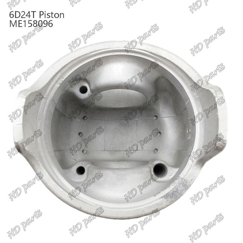 Piston 6D24T Chambre de combustion 69mm 3.3 double inclinaison x3x4mm ME158096 Pour les pièces détachées de moteur Mitsubishi