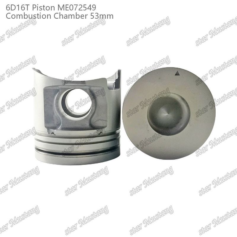 6D16T-24V Chambre à piston du moteur Taille 53mm 3kx2.5x4mm Trou de broche 38mm ME072549 Pour les pièces de rechange du moteur Mitsubishi