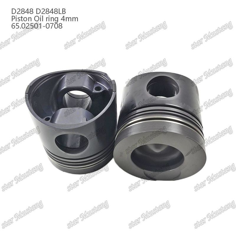 Piston D2848 D2848LB anneau d'huile 4 mm 65.02501-0708 Pour les pièces de réparation de moteurs diesel Doosan