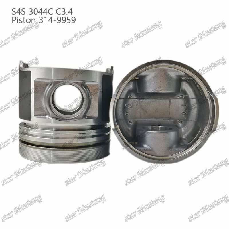 S4S 3044C C3.4 825 Moteur Piston Alfin Chambre Taille 53 mm 60 mm anneau d'huile 4 mm 314-9959 Pour les pièces détachées de moteur Mitsubishi