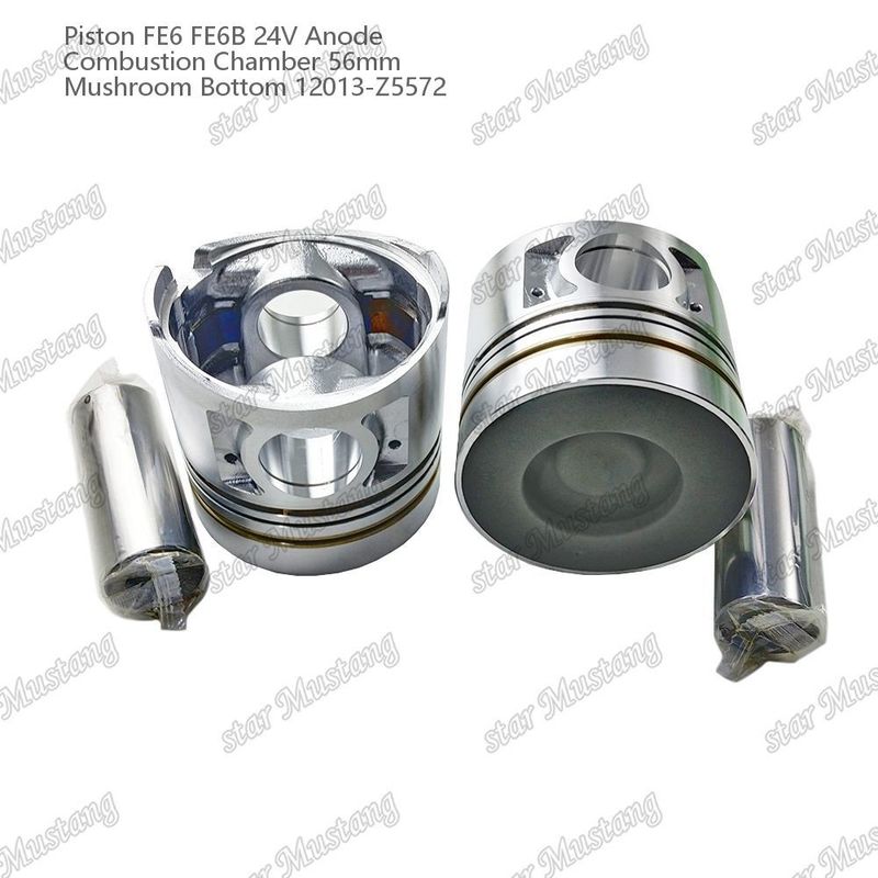 FE6 FE6B Piston moteur 24V Taille de la chambre 56mm 2.5x2x4mm 12013-Z5572 Pour les pièces de rechange du moteur Nissan