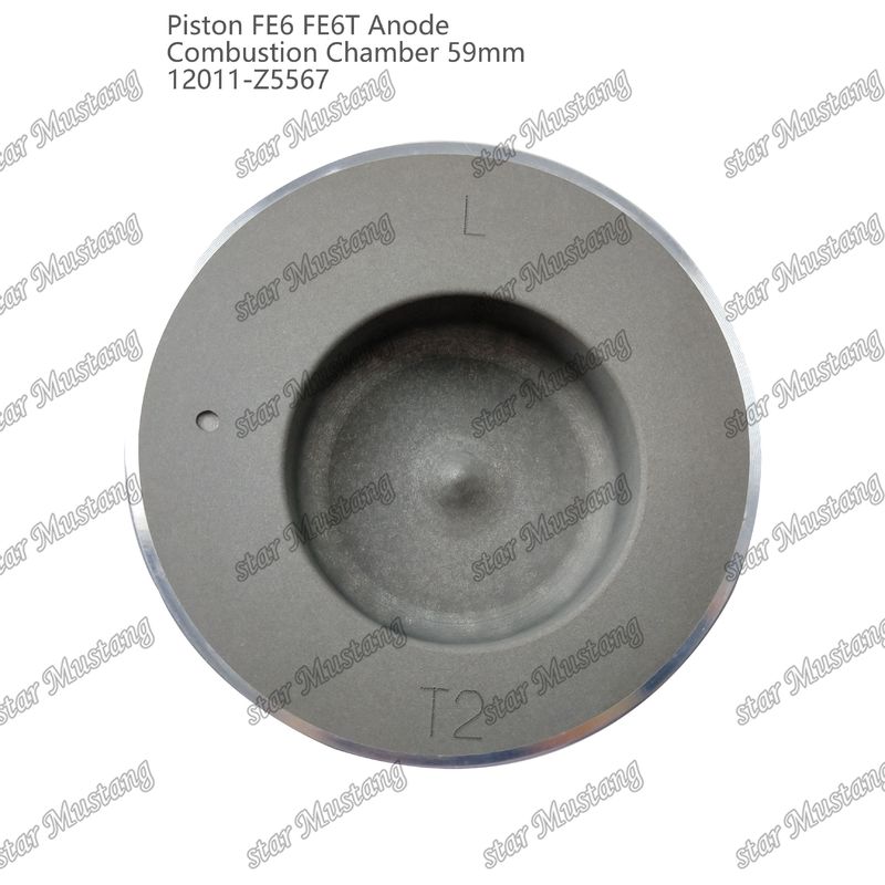 FE6 FE6T Chambre à piston du moteur Taille 59 mm 3x2x4 mm 12011-Z5567 Pour les pièces de rechange du moteur Nissan