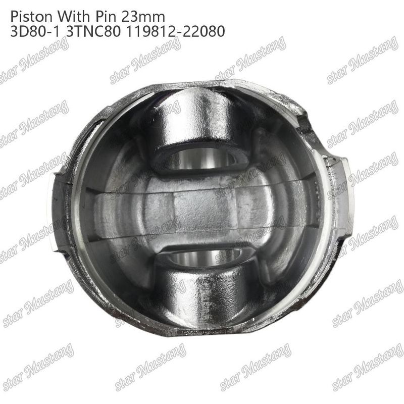 Piston 3D80-1 3TNC80 PIN SIZE 23mm 119812-22080 Pour les pièces de réparation de moteurs diesel Yanmar