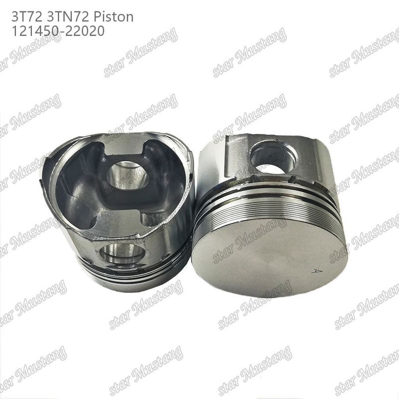 Piston 3TN72 3T72 Fond plat 65.5 mm Hauteur 121450-22020 Pour les pièces de réparation de moteurs diesel Yanmar