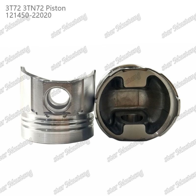 Piston 3TN72 3T72 Fond plat 65.5 mm Hauteur 121450-22020 Pour les pièces de réparation de moteurs diesel Yanmar
