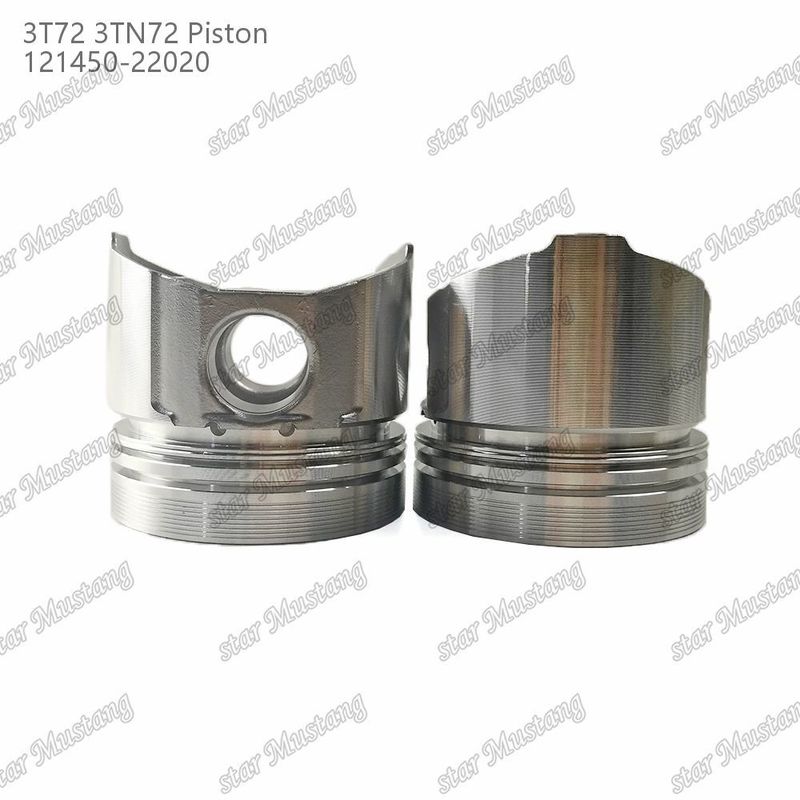 Piston 3TN72 3T72 Fond plat 65.5 mm Hauteur 121450-22020 Pour les pièces de réparation de moteurs diesel Yanmar
