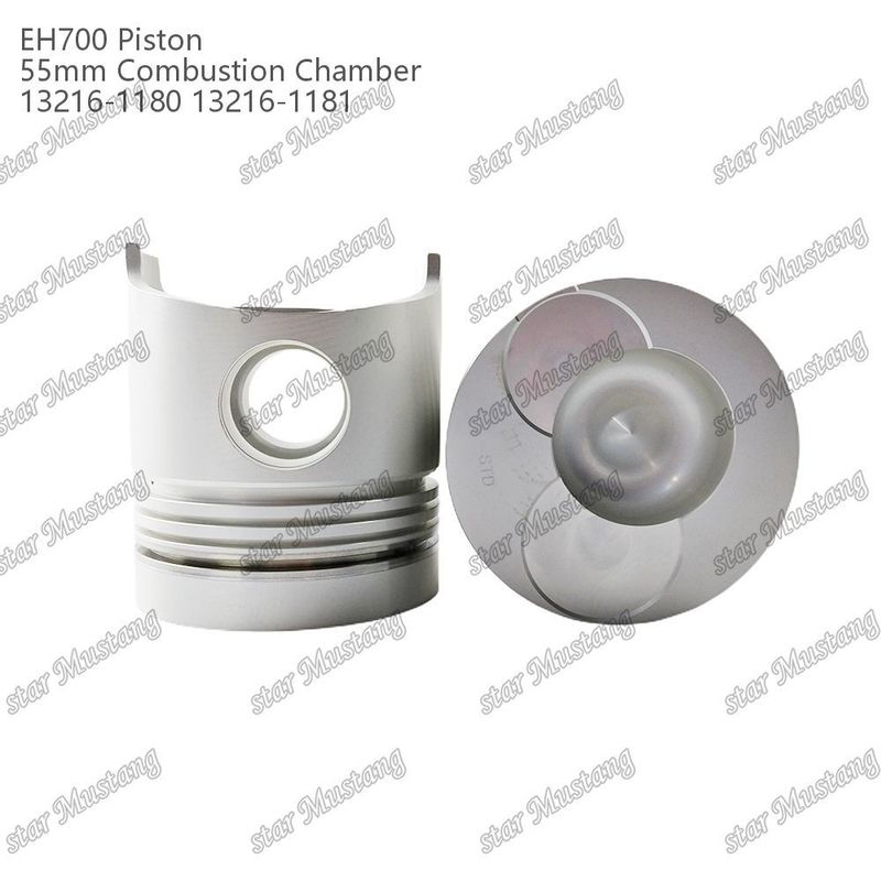 Piston EH700 55 mm chambre de combustion 13216-1181 13216-1180 Pour les pièces de réparation des moteurs diesel Hino