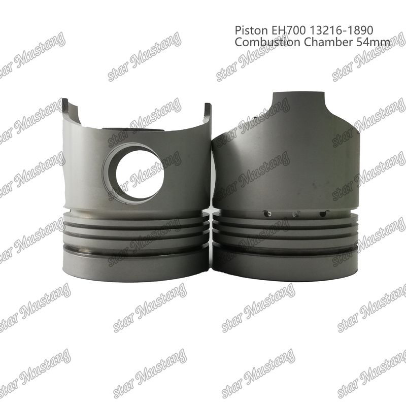Piston EH700 chambre de combustion 54mm 13216-1890 Pour les pièces de réparation des moteurs diesel Hino