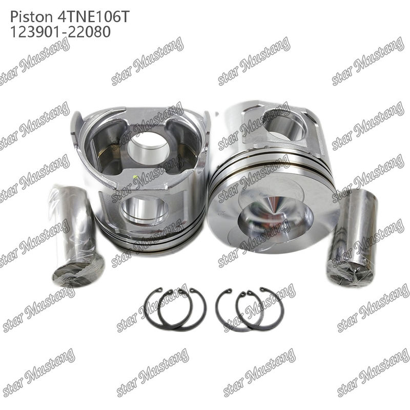 Piston 4TNE106T avec impression de vanne 123901-22080 Pour Yanmar Parties de réparation de moteurs diesel