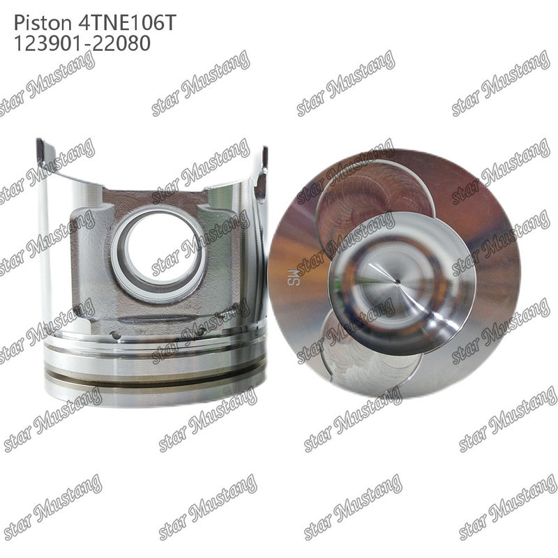 Piston 4TNE106T avec impression de vanne 123901-22080 Pour Yanmar Parties de réparation de moteurs diesel