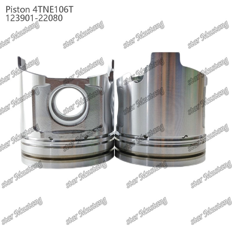 Piston 4TNE106T avec impression de vanne 123901-22080 Pour Yanmar Parties de réparation de moteurs diesel