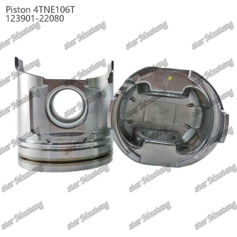 Piston 4TNE106T avec impression de vanne 123901-22080 Pour Yanmar Parties de réparation de moteurs diesel