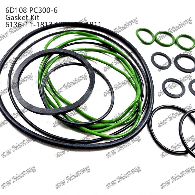 Kit de joints complets 6D108 PC300-6 6136-11-1813 6221-17-1811 Ensemble de joints pour pièces de réparation de moteurs diesel Komatsu